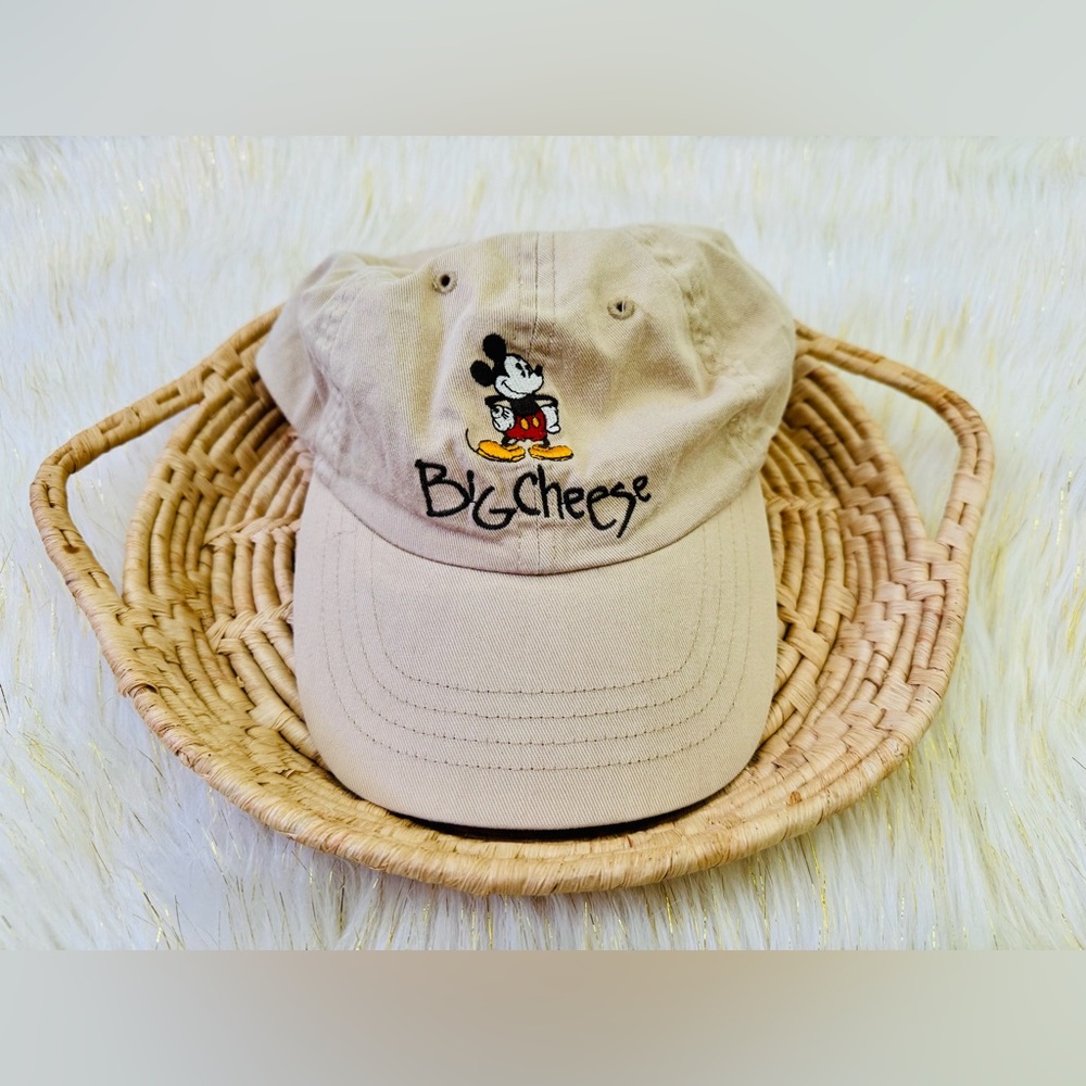 Mickey Mouse Big Cheese Adjustable Strapback Hat Adult Khaki Walt Disney World